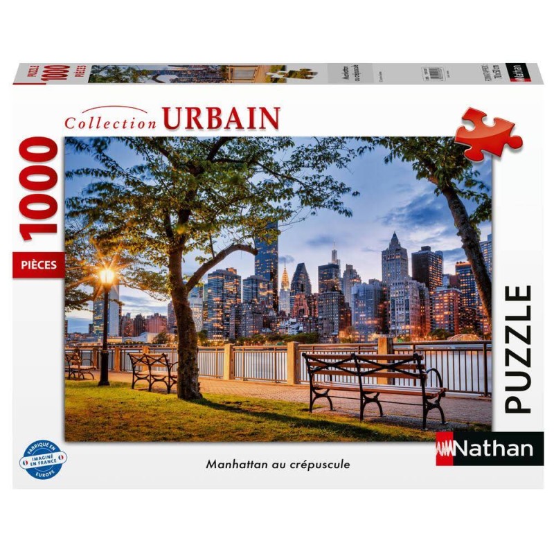 Ravensburger - Puzzle 1000 pièces - Manhattan au crépuscule