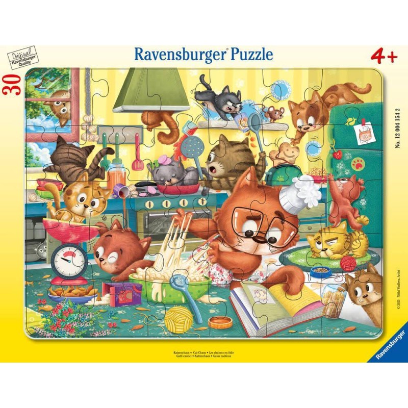 Ravensburger - Puzzle cadre 30 pièces - Les chatons en folie