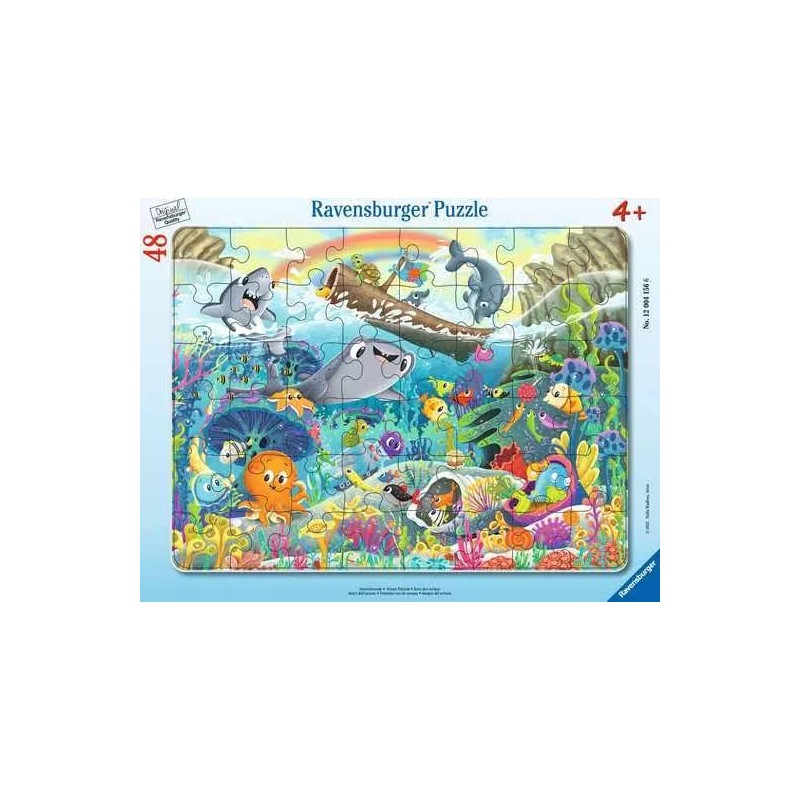Ravensburger - Puzzle cadre 48 pièces - Amis des océans