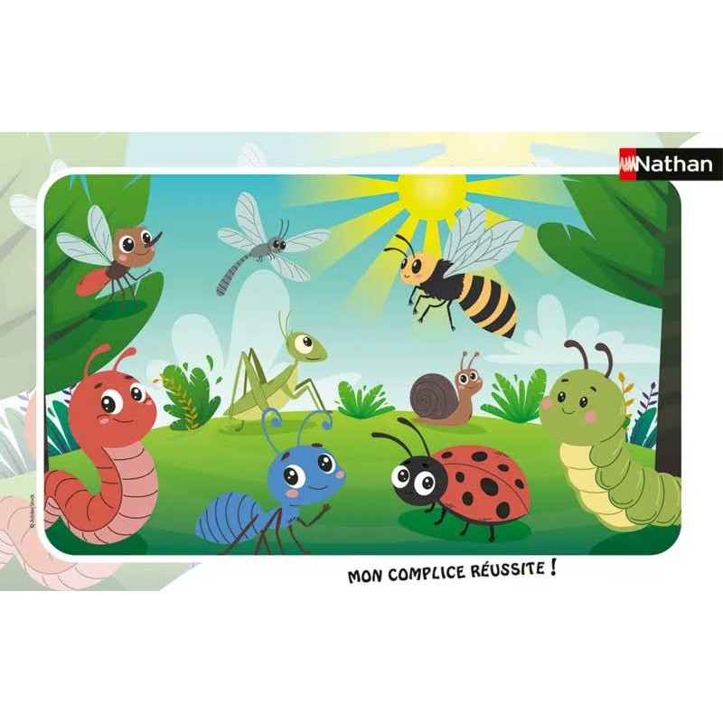 Ravensburger - Puzzle cadre 15 pièces - Les petits insectes