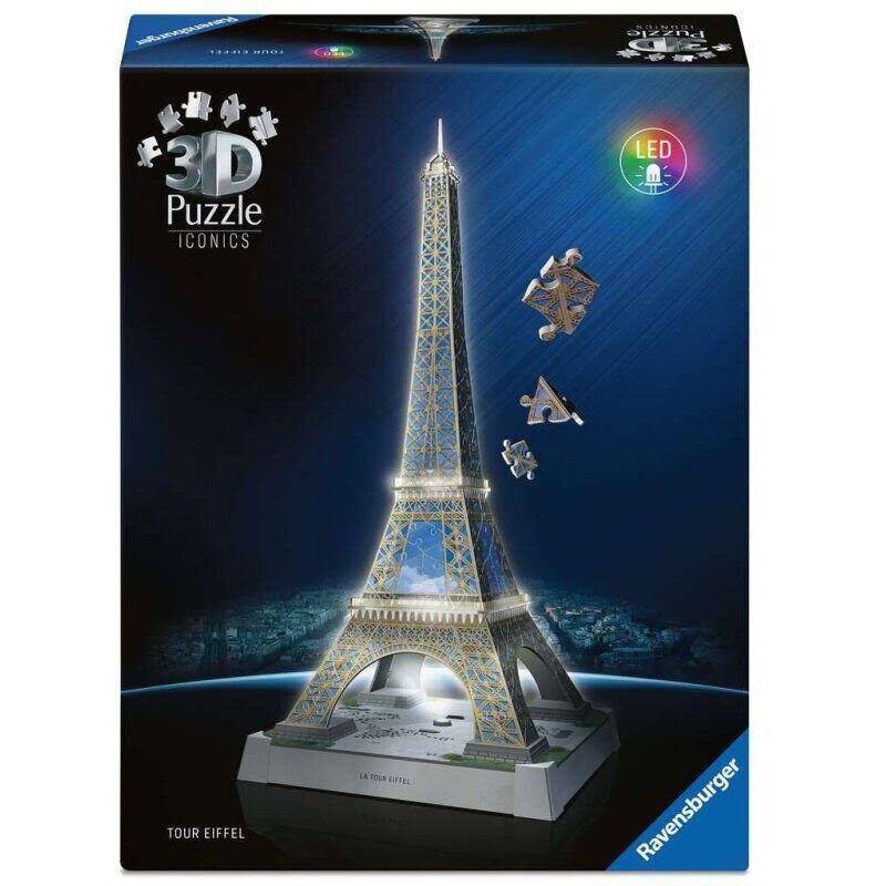 Ravensburger - Puzzle 3D 216 pièces - Tour Eiffel illuminée