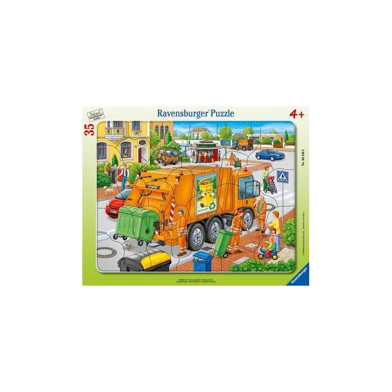 Ravensburger - Puzzle 35 pièces - Camion poubelle