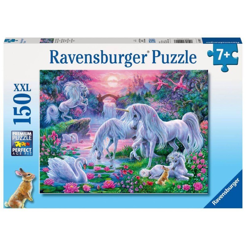 Ravensburger - Puzzle 150 pièces - Licornes au coucher de soleil