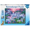Ravensburger - Puzzle 150 pièces - Licornes au coucher de soleil