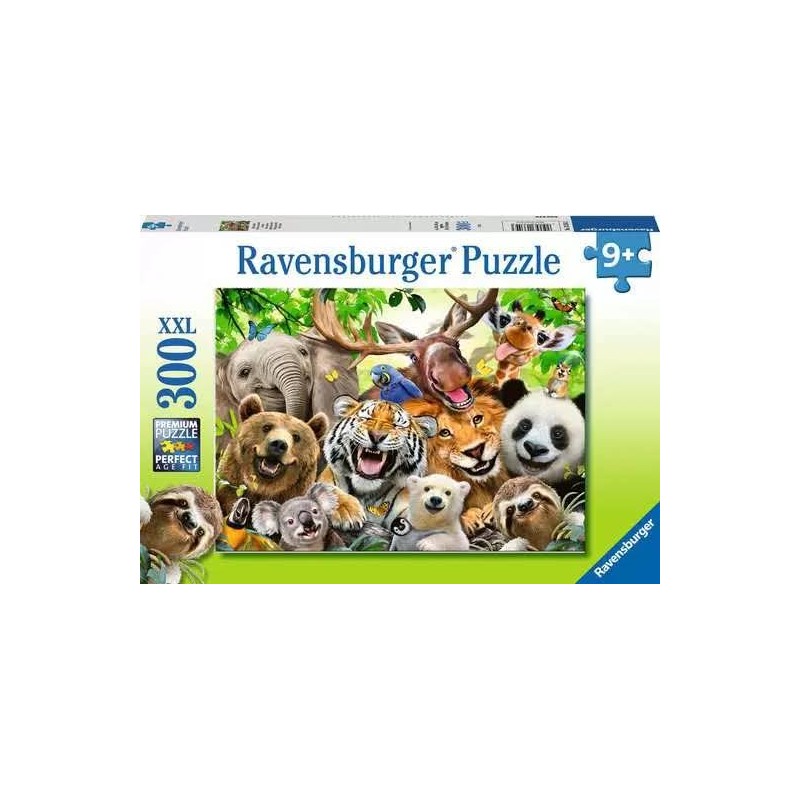 Ravensburger - Puzzle 300 pièces - Selfie des animaux sauvages