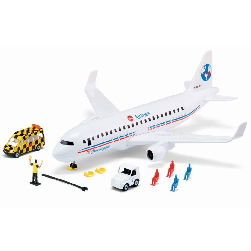 Siku - 5412 - Avion de ligne avec passagers et agent de piste