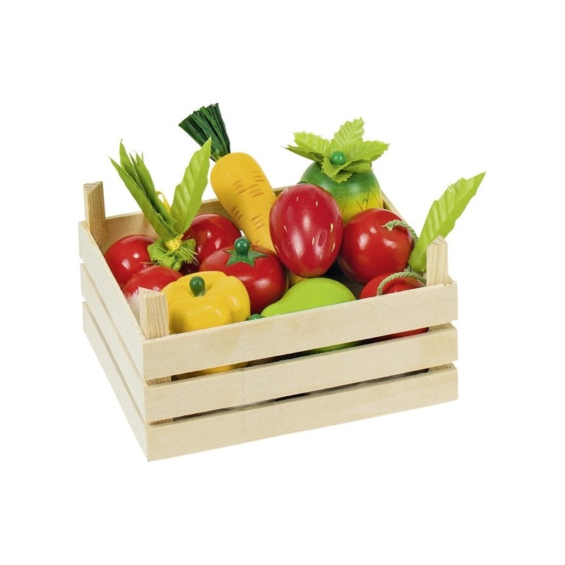 Gollnest - Jouet en bois - Cagette de fruits et légumes