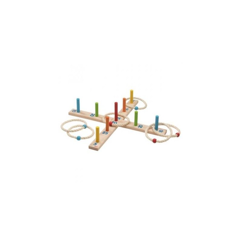 Gollnest - Jouet en bois - Jeu de lancer d'anneaux