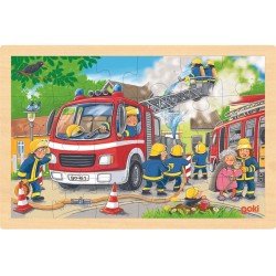 Gollnest - Puzzle en bois - Brigade de pompiers