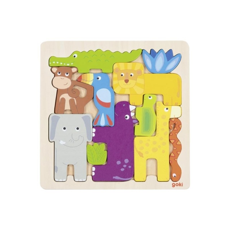 Gollnest - Puzzle en bois - Safari