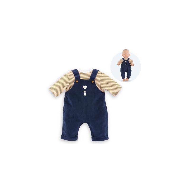 Corolle - Accessoire - T-shirt et salopette marine - 42cm