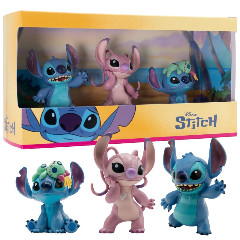 Bully - Figurine Disney - Coffret cadeau 3 figurines Stitch