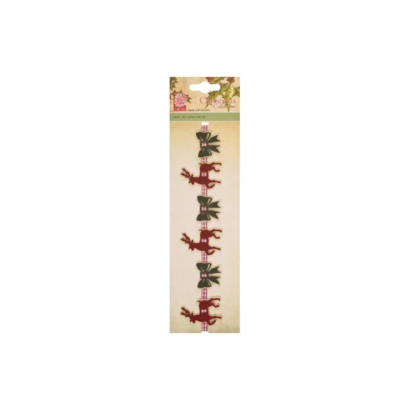Frise de Noël en feutre pour scrapbooking