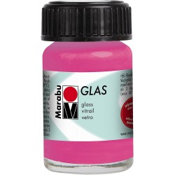 Peinture pour verre - Glas - Rose Mat - 15 ml - Marabu
