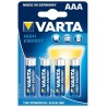 VARTA Blister de 4 piles alcaline ""High Energy"", Micro (AAA/LR3)