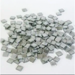 Rayher - Boîte de carrés de mosaïque acrylique - Argent - 1x1 cm - 50 grammes