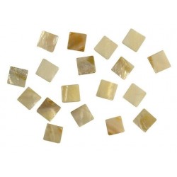 Rayher - Boîte de carrés de mosaïque - Nacré - 1,2 x 1,2 cm - Environ 52 pièces