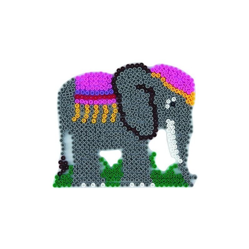 Hama - Perles - 291 - Taille Midi - Plaque grand éléphant
