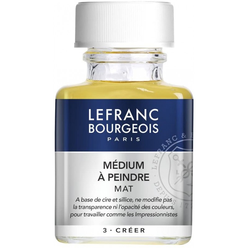 Lefranc Bourgeois - Additif Médium - A Peindre Mat - Flacon 75 ml