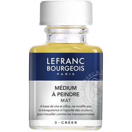 Lefranc Bourgeois - Additif Médium - A Peindre Mat - Flacon 75 ml
