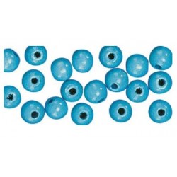 Rayher - Sachet de 150 perles en bois poli - Bleu - 4 mm