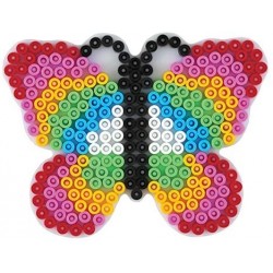 Hama - Perles - 298-07 - Taille Midi - Plaque Papillon violet