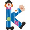 Sevi - Lettre clown - K - coloris aléatoire