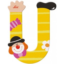 Sevi - Lettre clown - U - coloris aléatoire