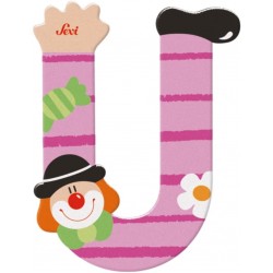 Sevi - Lettre clown - U - coloris aléatoire