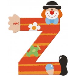Sevi - Lettre clown - Z - coloris aléatoire