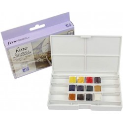 Lefranc Bourgeois - Coffret d'aquarelle - 12 demi godets