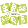 Avenue Mandarine - Lot de 6 pochoirs - Gourmandises