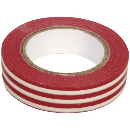 Rayher - Rouleau de washi tape - Rayures blanches et rouges - 15 mm x 15 mètres