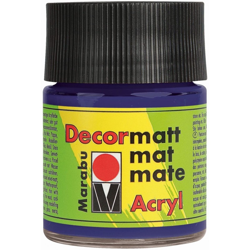 Marabu Decormatt- Arcyl - 50ml - Violet Foncé