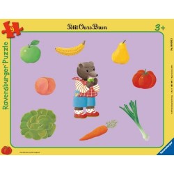 Ravensburger - Puzzle enfant - Encastrement Les fruits et légumes - Petit Ours Brun