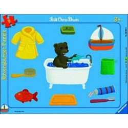 Ravensburger - Puzzle 9 pièces - Petit Ours Brun Au Bain