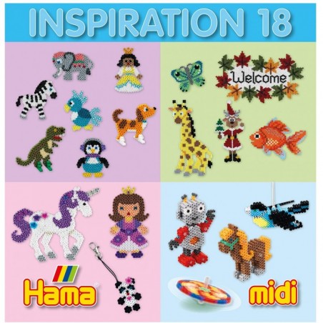 Hama - Perles - 399-18 - Taille Midi - Livre Inspiration numéro 18