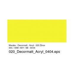 Marabu-Decormatt 020 - Acrylique - 50ml - Citron