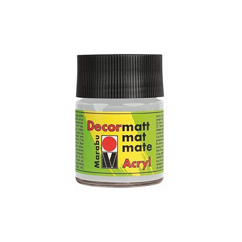 Decormatt - MARABU - 50 ml - acrylique - Argent métallique