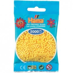 Hama - Perles - 501-03 - Taille Mini - Sachet 2000 perles jaune