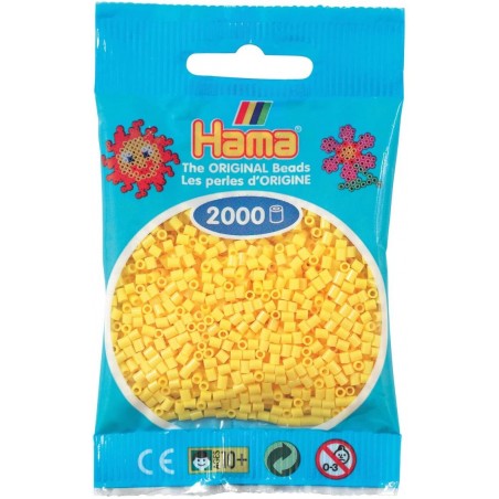 Hama - Perles - 501-03 - Taille Mini - Sachet 2000 perles jaune