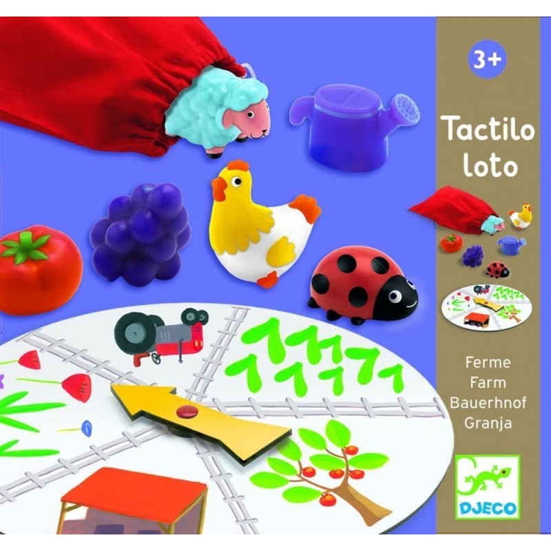 Djeco - DJ08135 - Jeux éducatifs - Tactilo loto ferme