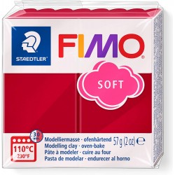 Graine Créative - Loisirs créatifs - Pâte FIMO Soft - Cerise - 57 g