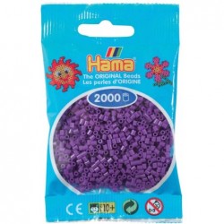 Hama - Perles - 501-07 - Taille Mini - Sachet 2000 perles violet