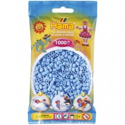 Hama - Perles - 207-46 - Taille Midi - Sachet 1000 perles bleu pastel