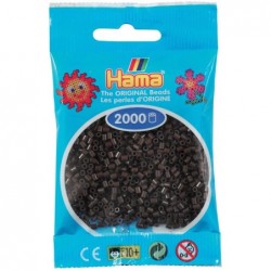 Hama - Perles - 501-12 - Taille Mini - Sachet 2000 perles marron