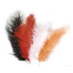 Rayher - Blister de 15 plumes colorées - Couleurs assorties - 10 à 15 cm