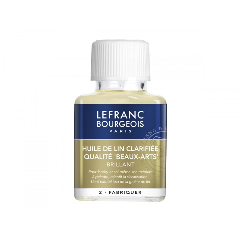 Lefranc Bourgeois - Additif - Huile de lin clarifiée - 75 ml