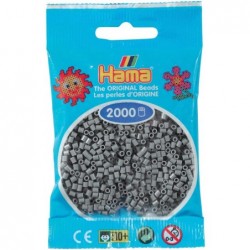 Hama - 501 - 17 - sachet de 2000 perles mini - (petites perles Ø2,5 mm) - Gris