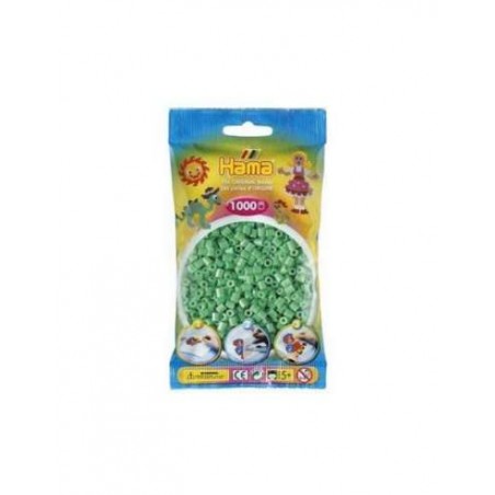 Hama - Perles - 207-11 - Taille Midi - Sachet 1000 perles vert clair